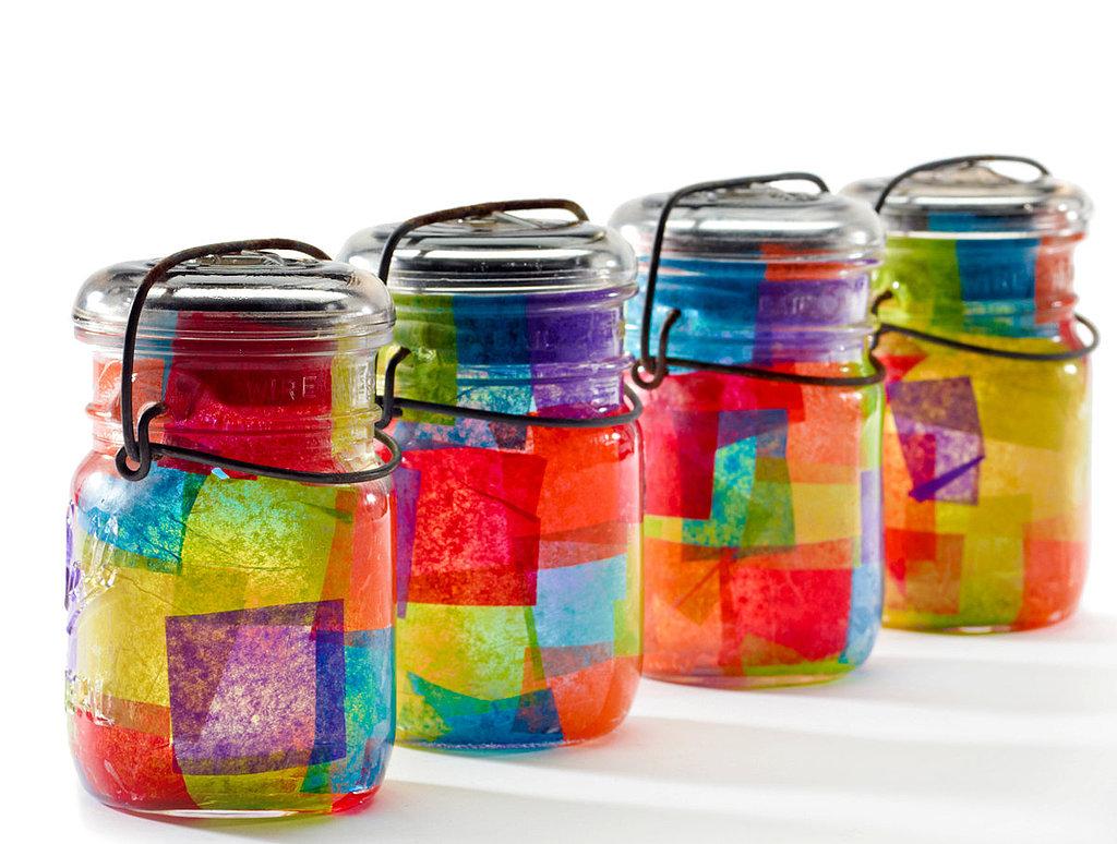 Paper Decorated Jars