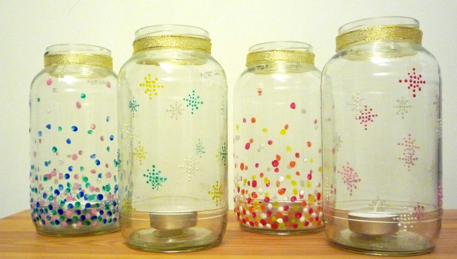 Jar with Golden ribbon